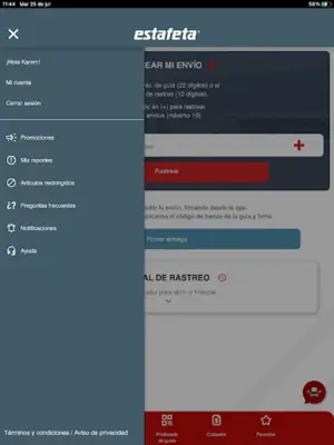 Estafeta Móvil android App screenshot 0